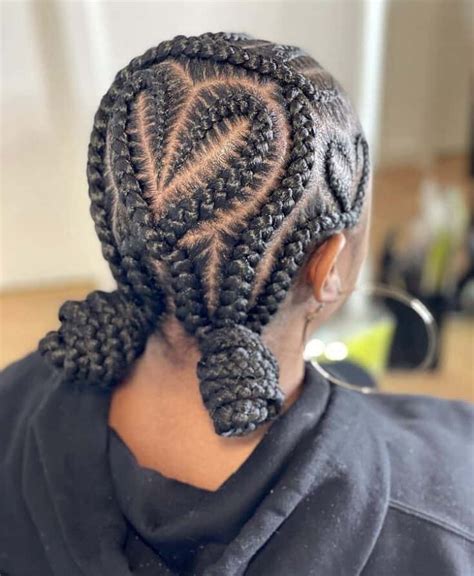 heart design heart braids black hair|heart bun hairstyle black girl.